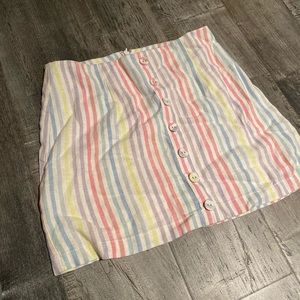 Forever 21 pastel stripped skirt